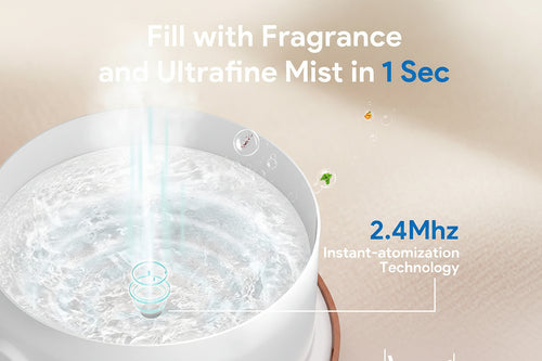 500ml Ultrasonic Aroma Diffuser with Remote Control – LED Lights, Timer, and Auto-Shutoff